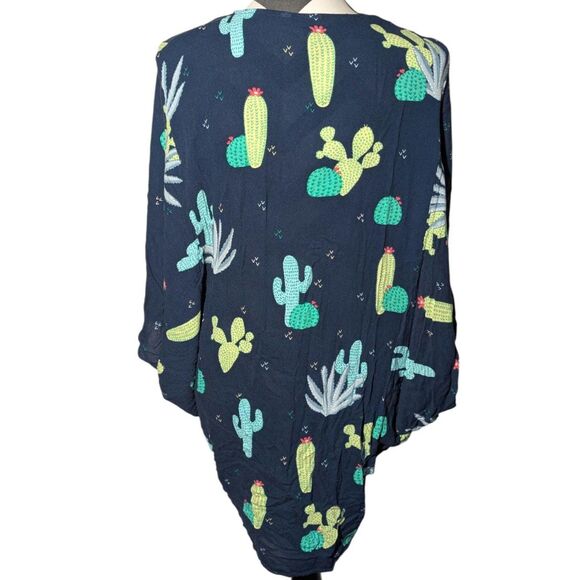 ARIAT XS/S Cactus Print Kimono Cardigan - Picture 3 of 3